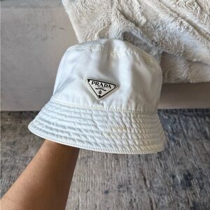 Prada Bucket Hat White